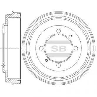 Диск гальмівний Hi-Q (SANGSIN) SD4318