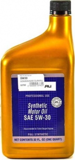 Масло моторное Engine Oil 5W-30 (1 л) SUBARU Soa868v9280