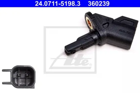 Датчик ABS (передній) Ford Focus II/Volvo S40/V50 03-12 ATE 24071151983