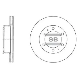 Гальмівний диск передній Hi-Q (SANGSIN) SD4011