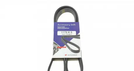 Ремінь поліклиновий 5PK1175 HUTCHINSON 1175K5 (фото 1)