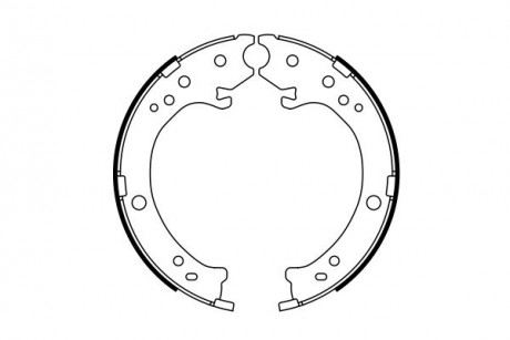 Тормозные колодки. барабанные BOSCH 0986487765 (фото 1)