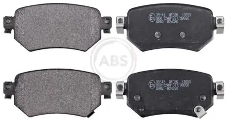 Тормозные колодки дисковые. A.B.S 35142