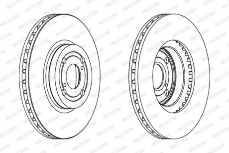 Тормозной диск FERODO DDF1461C (фото 1)
