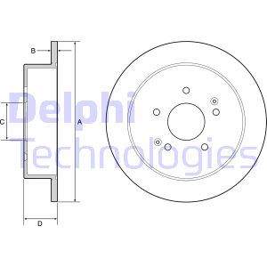 Тормозной диск Delphi BG4940C