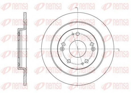 Диск гальмівний REMSA 61654.00 (фото 1)