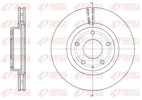 Диск тормозной REMSA 61574.10