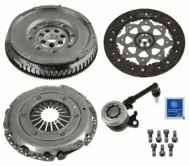 Комплект сцепления (DMF 4 in 1 kit) RENAULT Megane / Scenic "1,9dCi" 03 >> SACHS 2290601097