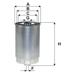 Фільтр паливний HYUNDAI SANTA FE III 2.0, 2.2 CRDI 12- (WIX-FILTERS) WIX FILTERS WF8545