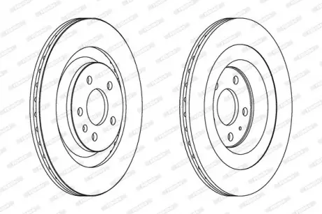 Диск тормозной FERODO DDF1667C (фото 1)