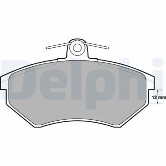 Тормозные колодки дисковые AUDI / SEAT / VW 80 / A4 / Cabriolet / Coupe / Cordoba / Passat "F" 94-00 Delphi LP778