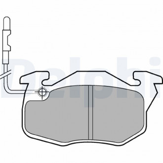 Тормозные колодки дисковые CITROEN / PEUGEOT Saxo / 106/205/306 "F" 83-98 Delphi LP490 (фото 1)