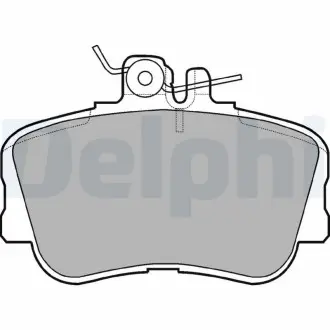 Гальмівні колодки дискові MERCEDES C (W202) "F" 93-04 Delphi LP881