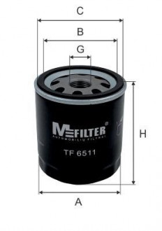 Фільтр масляний M-FILTER TF6511