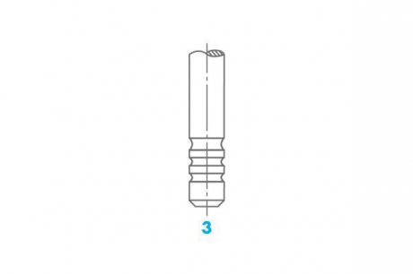 Впускной клапан Doblo / Nemo / Fiorino (F13DTE5, 223A9.000, 199B4.000, 199A2.000) OSVAT 1989 (фото 1)