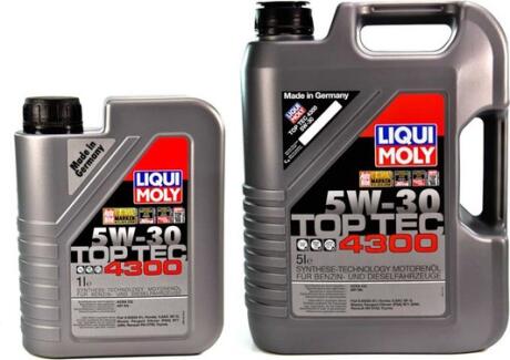 Масло моторне Top Tec 4300 5W-30 (1 л) LIQUI MOLY 8030 (фото 1)