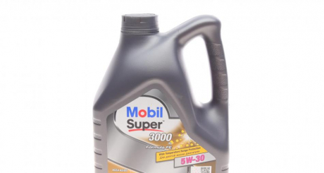 Моторное масло SUPER 3000 X1FORMULA-FE 5W30 / 4л MOBIL 152564