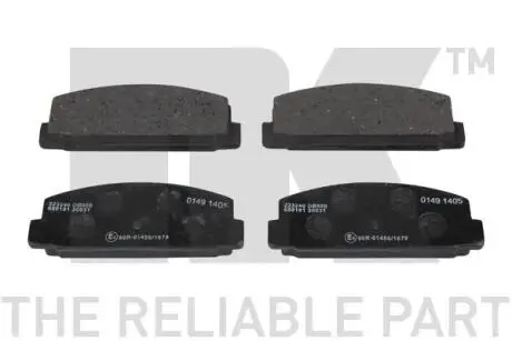 Комплект тормозных колодок, дисковый тормоз NK 223240