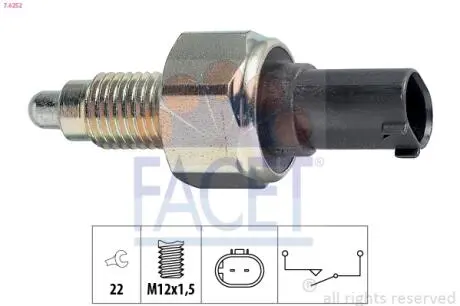 Датчик заднего хода MB A (W168.169) 97-12 / B (W245) 05-11 / Vaneo 02-05 FACET 7.6252