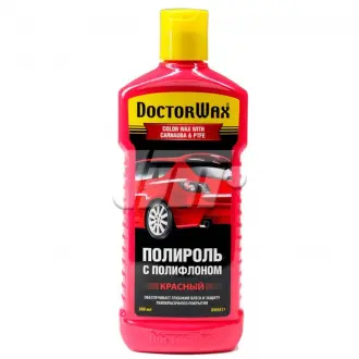 Цветная полироль с полифлоном. Красная DoctorWax DW8417
