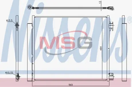 Конденсер кондиционера NISSENS 940546