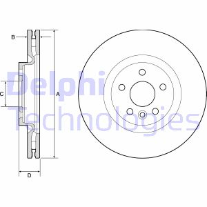 Тормозной диск Delphi BG9183C