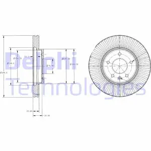 Гальмівний диск Delphi BG4092C