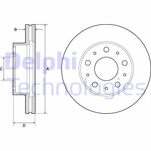 Тормозной диск Delphi BG9180C (фото 1)