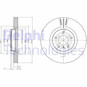 Тормозной диск Delphi BG4107