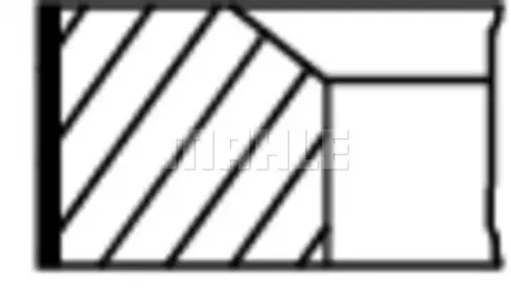 Комплект поршневых колец Audi "08-18 MAHLE KNECHT 028RS101130N0