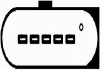 Расходомер воздуха (5 конт.) AUDI A4 / A6 / A8 / VW PASSAT 2.5TDi 00-05 HELLA 8ET009142-451 (фото 2)