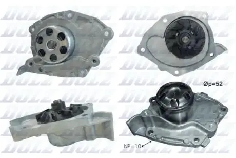 Водяний насос Megane / Laguna / Scenic 1.9dCi 02- DOLZ R234