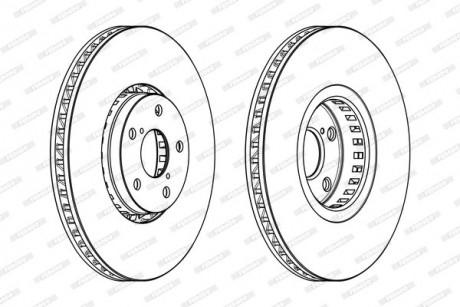 Гальмівний диск FERODO DDF1957RC1