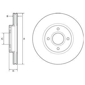 Тормозной диск Delphi BG4569 (фото 1)