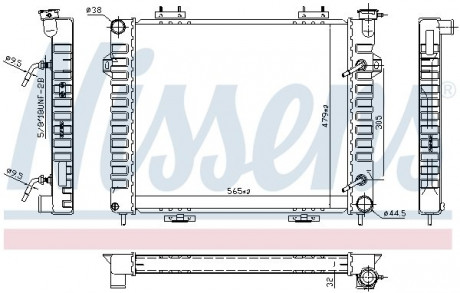 Радиатор NISSENS 609901