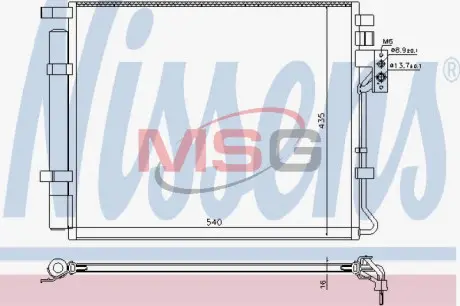 Конденсер кондиціонера NISSENS 940594