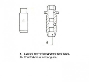 Направляющая клапана EX NISSAN CD17 / CD20 48X7X11.03 Metelli 01-2583