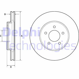 Тормозной диск Delphi BG4120 (фото 1)