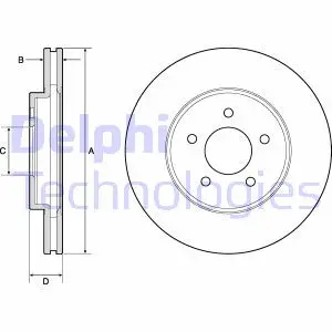 Тормозной диск Delphi BG4120