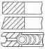 Кольца поршневые GOETZE 08-429300-10 (фото 1)