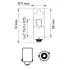 Автолампа Vision H6W BAX9s 6 W прозрачная PHILIPS 12036CP (фото 3)