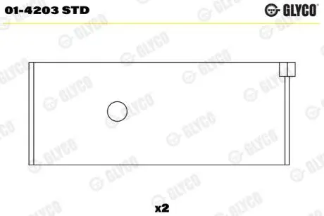 Вкладиші Glyco 01-4203 STD
