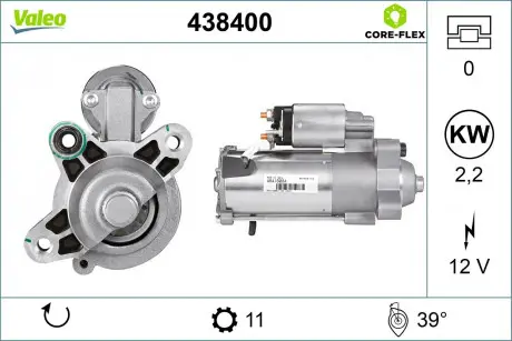 Стартер Valeo 438400