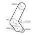 Комплект ГРМ Astra G / H 1.7CDTI 03- Gates K015595XS (фото 2)