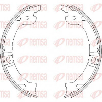 Колодки тормозные барабанные REMSA 4744.00