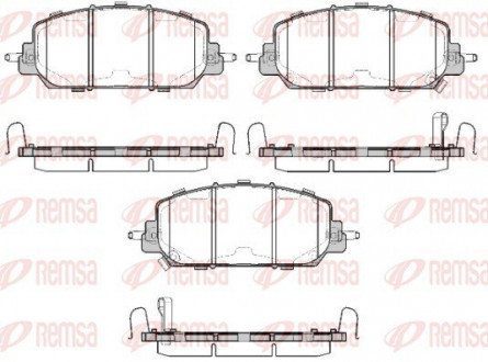 Колодки тормозные дисковые REMSA 1508.22 (фото 1)