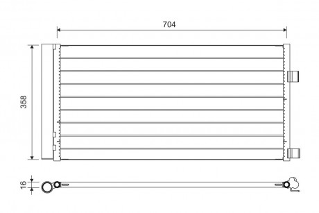 Радиатор кондиционера Valeo 814378 (фото 1)
