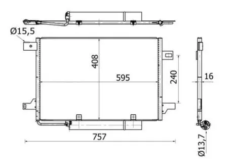 Конденсатор кондиціонера MAHLE KNECHT AC 369 000S