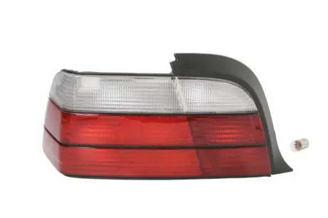 Фонарь задний лев. без патр. COUPE, CABRIO, бело-красн. DEPO 4441908LUECR