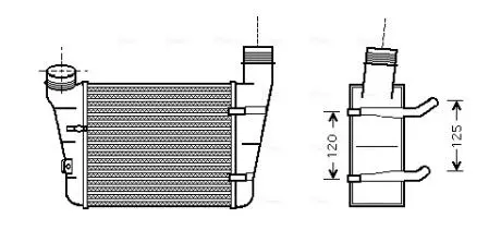 Интеркулер AVA COOLING AIA4221 (фото 1)